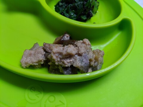 レンチン幼児食 そぼろ茄子 大人も一緒に